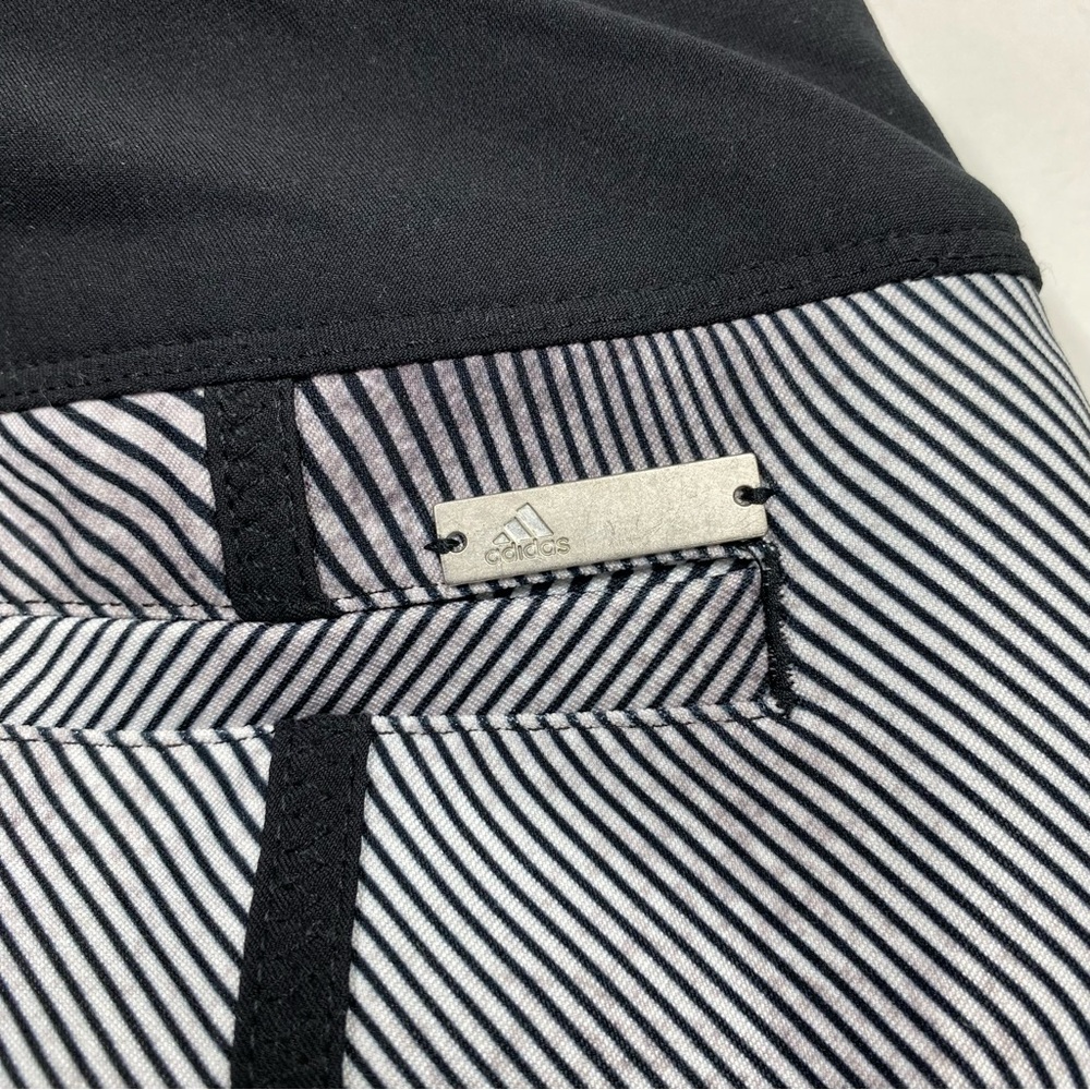 Adidas Golf Skirt Stripes Abstract Athletic Skort Shorts Pockets Mini Small - Picture 7 of 13